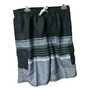 NWT Men’s Norty Black Swimsuit Trunks Size Large